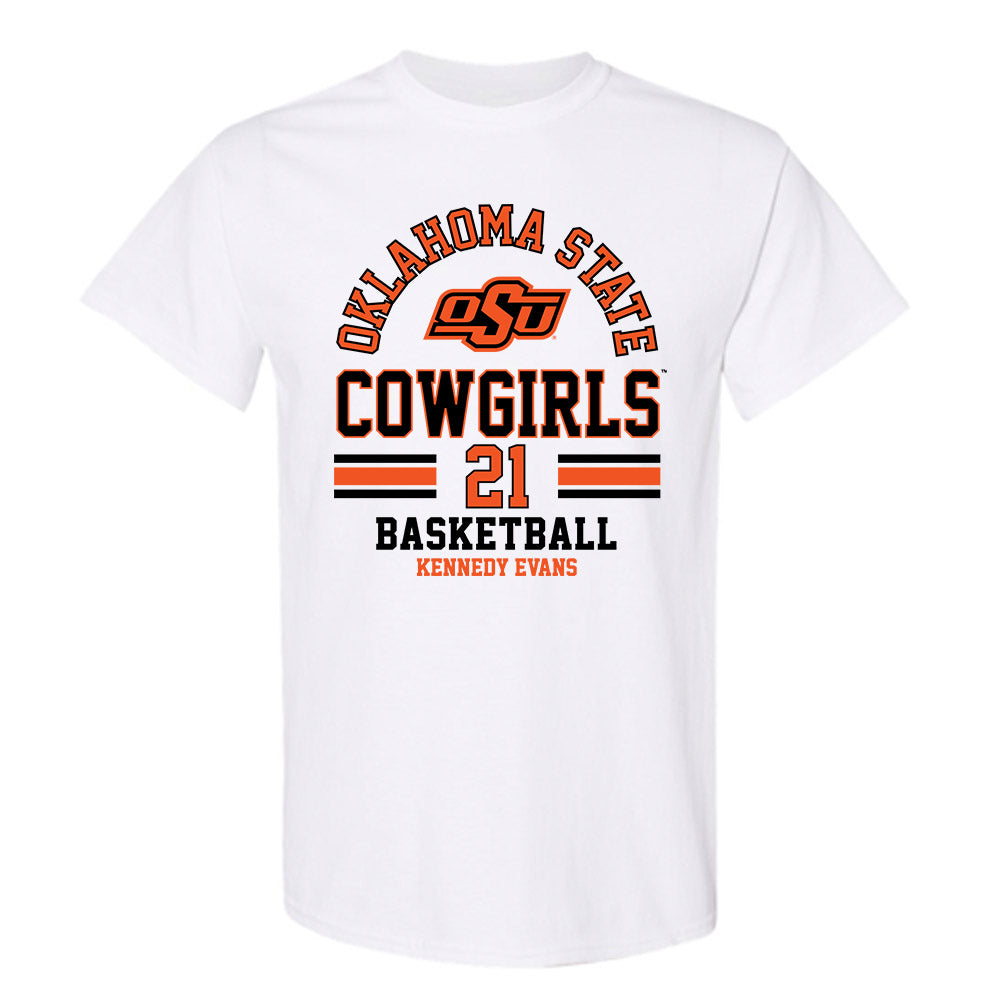 Oklahoma State - NCAA Women's Basketball : Kennedy Evans - Classic Fashion Shersey T-Shirt-0