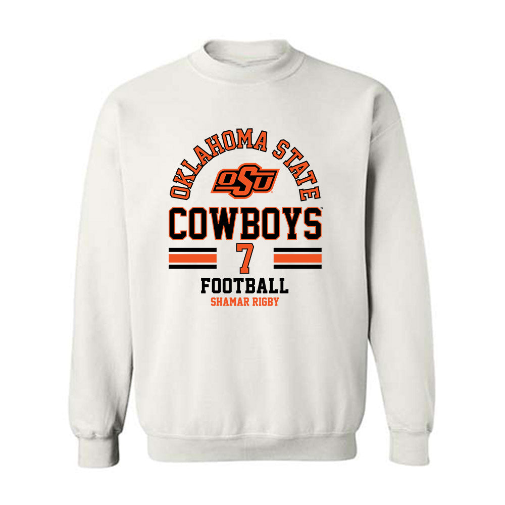 Oklahoma State - NCAA Football : Shamar Rigby - Classic Fashion Shersey Crewneck Sweatshirt-0