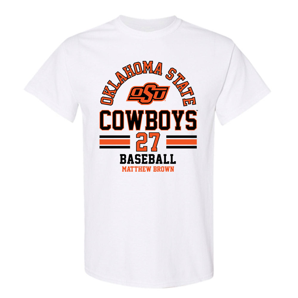 Oklahoma State - NCAA Baseball : Matthew Brown - Classic Fashion Shersey T-Shirt-0
