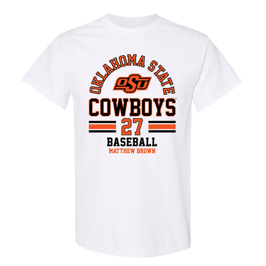 Oklahoma State - NCAA Baseball : Matthew Brown - Classic Fashion Shersey T-Shirt-0