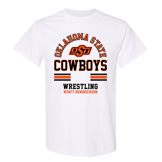 Oklahoma State - NCAA Wrestling : Wyatt Hendrickson - Classic Fashion Shersey T-Shirt-0