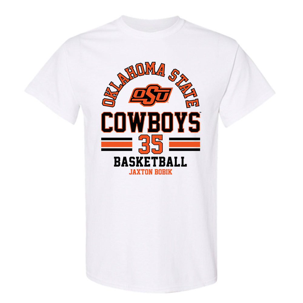 Oklahoma State - NCAA Men's Basketball : Jaxton Bobik - Classic Fashion Shersey T-Shirt-0