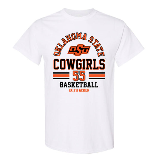Oklahoma State - NCAA Women's Basketball : Faith Acker - Classic Fashion Shersey T-Shirt-0