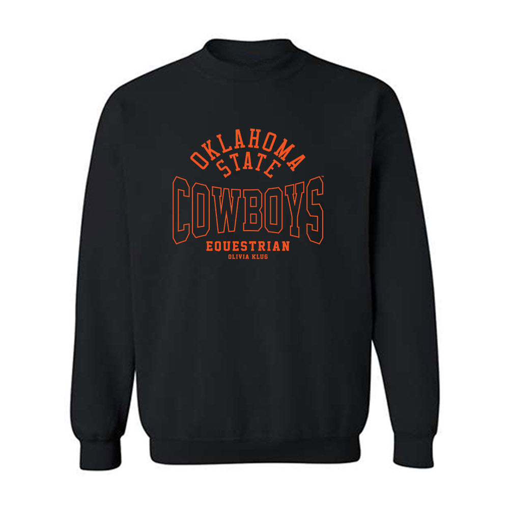 Oklahoma State - NCAA Equestrian : Olivia Klug - Classic Fashion Shersey Crewneck Sweatshirt-0