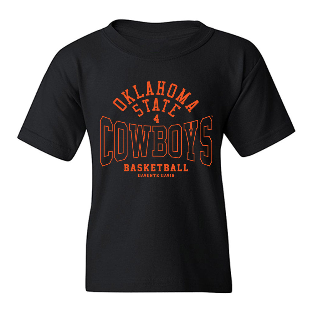 Oklahoma State - NCAA Men's Basketball : Davonte Davis - Classic Fashion Shersey Youth T-Shirt-0