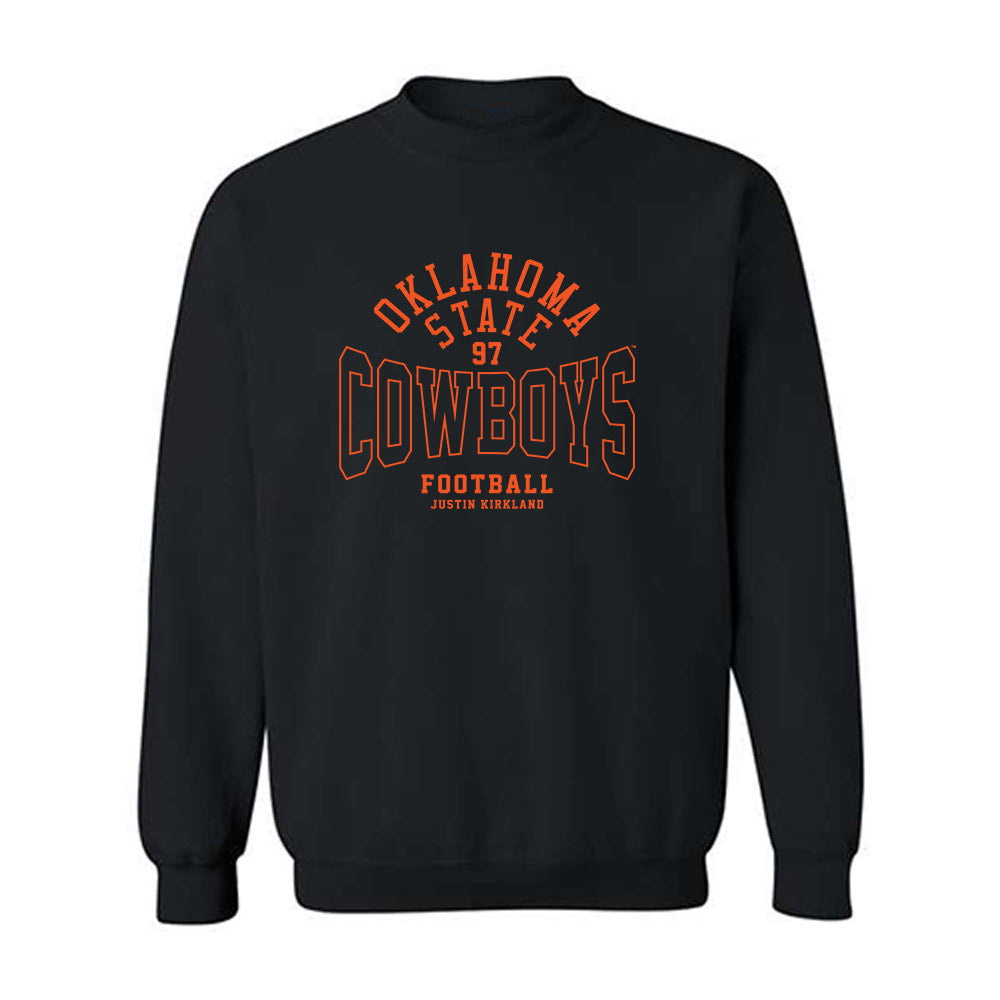 Oklahoma State - NCAA Football : Justin Kirkland - Classic Fashion Shersey Crewneck Sweatshirt