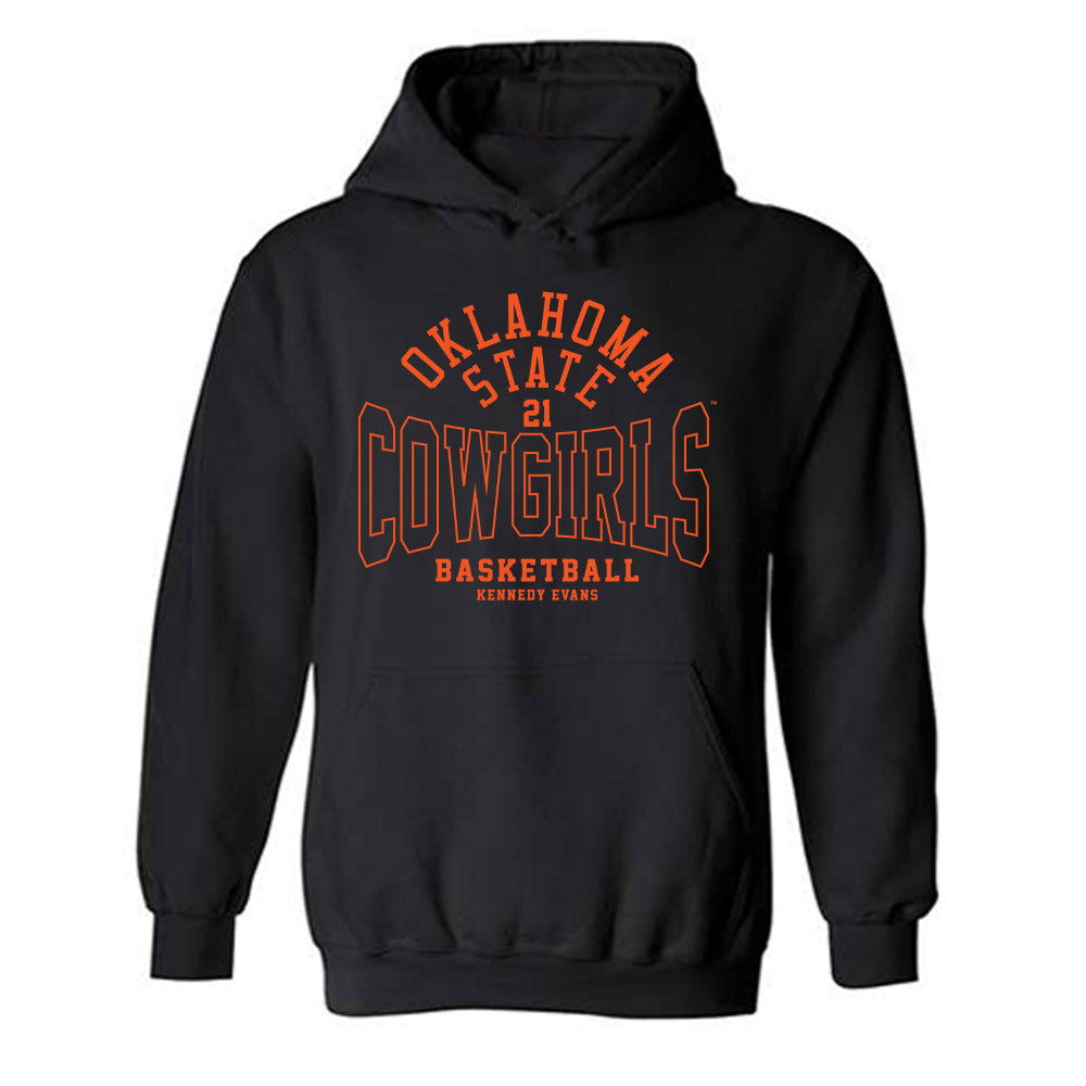 Oklahoma State - NCAA Women's Basketball : Kennedy Evans - Classic Fashion Shersey Hooded Sweatshirt-0