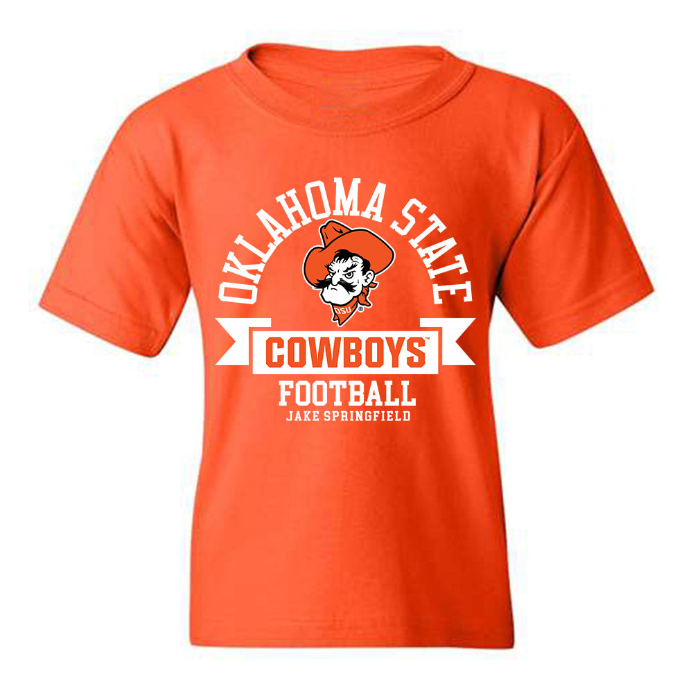 Oklahoma State - NCAA Football : Jake Springfield - Classic Fashion Shersey Youth T-Shirt