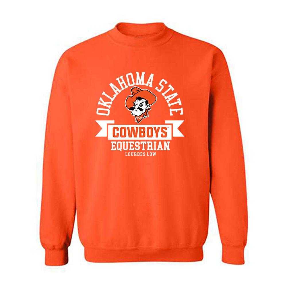 Oklahoma State - NCAA Equestrian : Lourdes Low - Classic Fashion Shersey Crewneck Sweatshirt-0