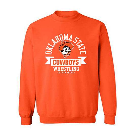 Oklahoma State - NCAA Wrestling : Cutter Sheets - Classic Fashion Shersey Crewneck Sweatshirt