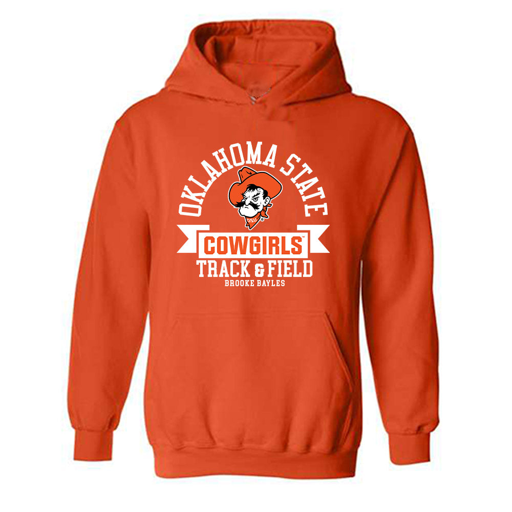 Oklahoma State - NCAA Women's Track & Field : Brooke Bayles - Classic Fashion Shersey Hooded Sweatshirt-0