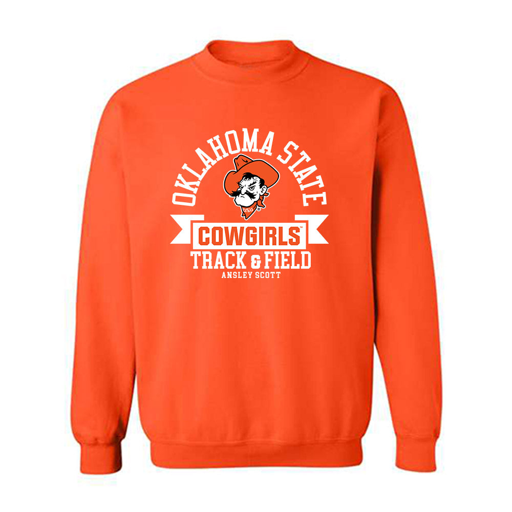 Oklahoma State - NCAA Women's Track & Field : Ansley Scott - Classic Fashion Shersey Crewneck Sweatshirt