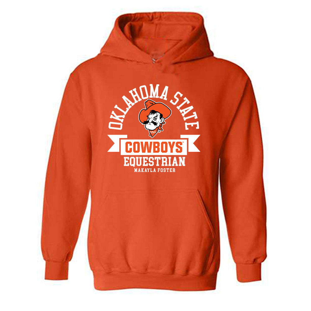 Oklahoma State - NCAA Equestrian : Makayla Foster - Classic Fashion Shersey Hooded Sweatshirt-0