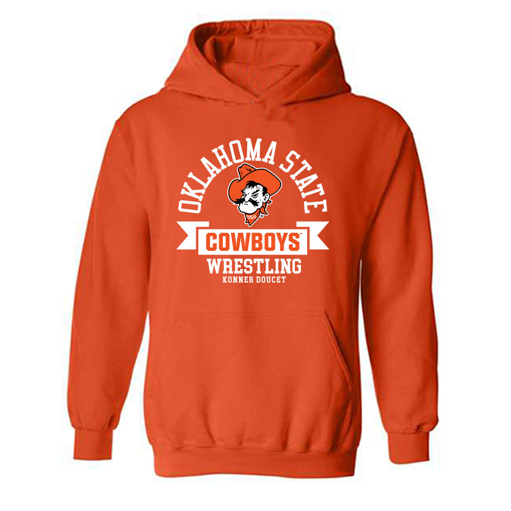 Oklahoma State - NCAA Wrestling : Konner Doucet - Classic Fashion Shersey Hooded Sweatshirt