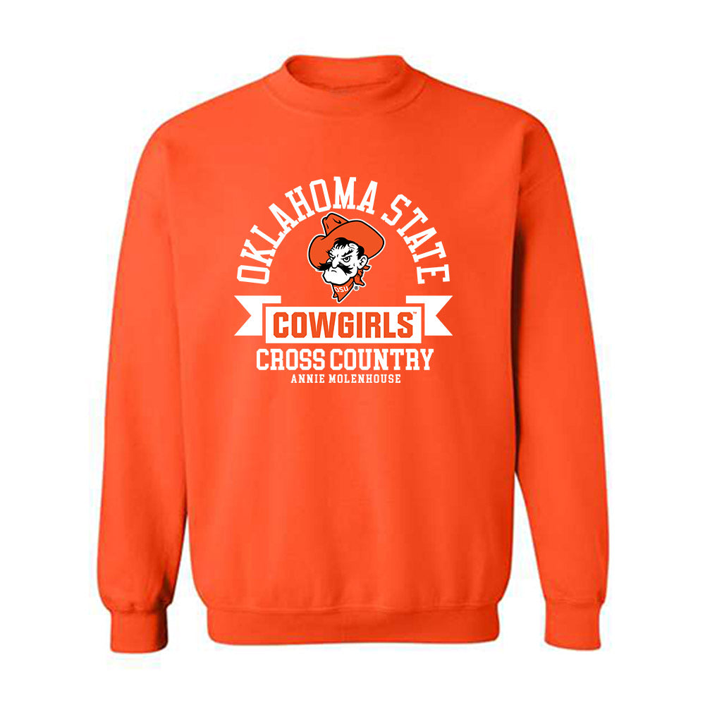 Oklahoma State - NCAA Women's Cross Country : Annie Molenhouse - Classic Fashion Shersey Crewneck Sweatshirt