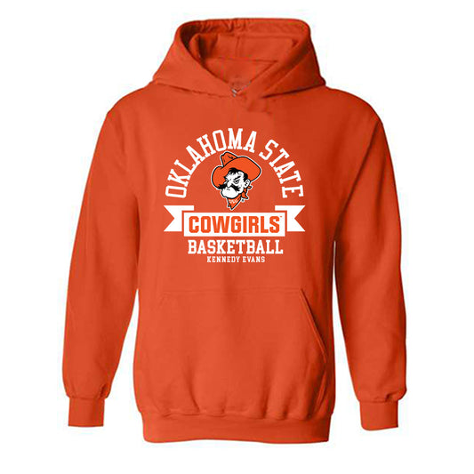 Oklahoma State - NCAA Women's Basketball : Kennedy Evans - Classic Fashion Shersey Hooded Sweatshirt-0