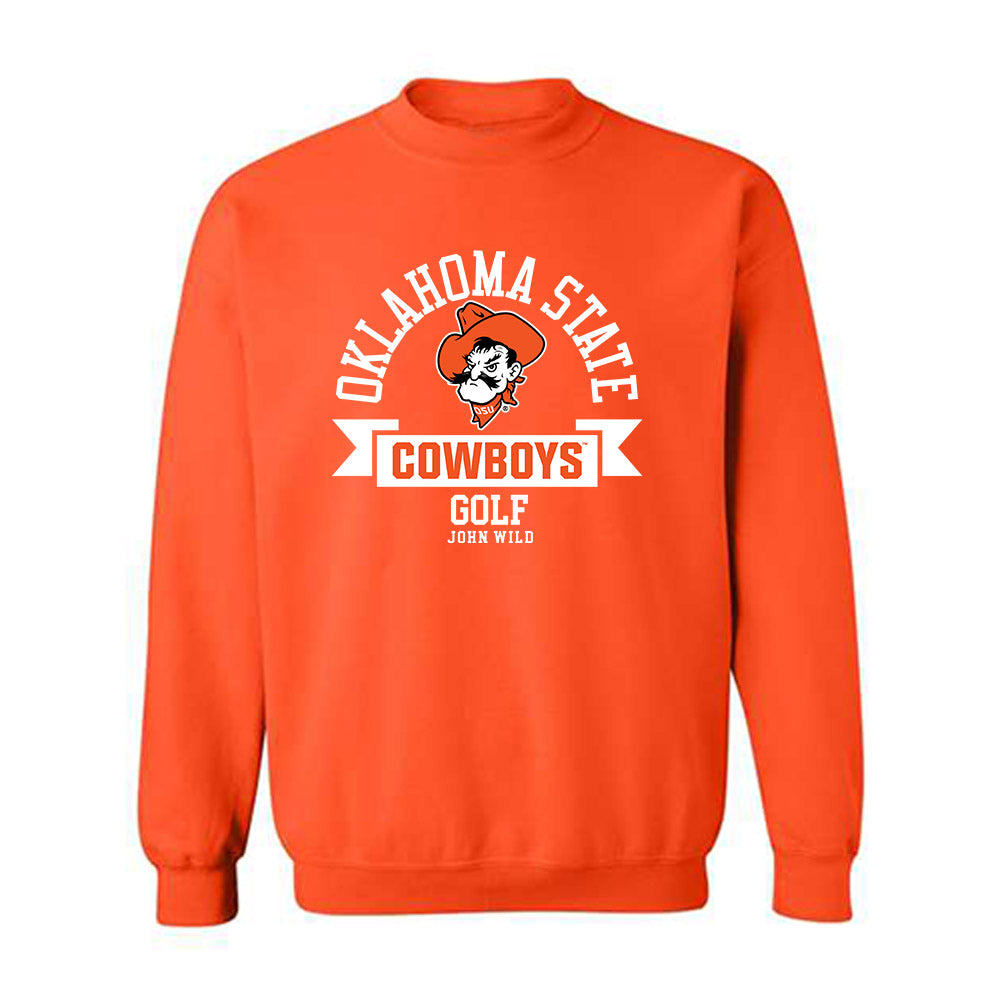 Oklahoma State - NCAA Men's Golf : John Wild - Classic Fashion Shersey Crewneck Sweatshirt