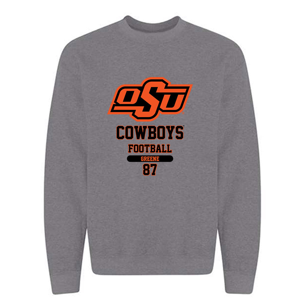 Oklahoma State - NCAA Football : Cutter Greene - Classic Fashion Shersey Crewneck Sweatshirt