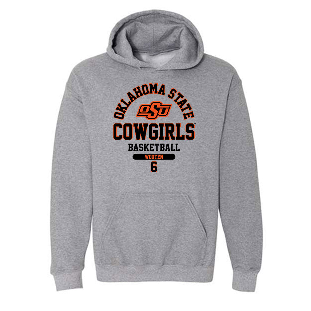 Oklahoma State - NCAA Women's Basketball : Jadyn Wooten - Classic Fashion Shersey Hooded Sweatshirt-0