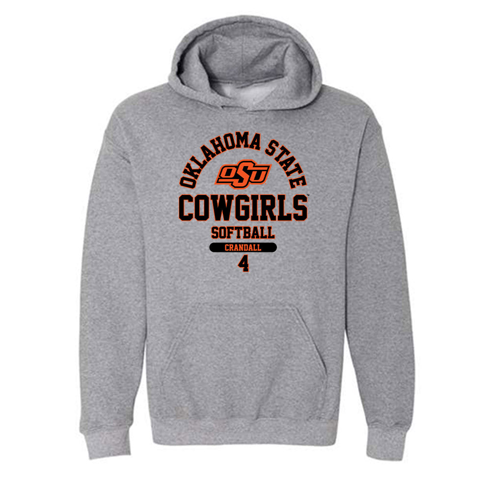 Oklahoma State - NCAA Softball : RyLee Crandall - Classic Fashion Shersey Hooded Sweatshirt-0