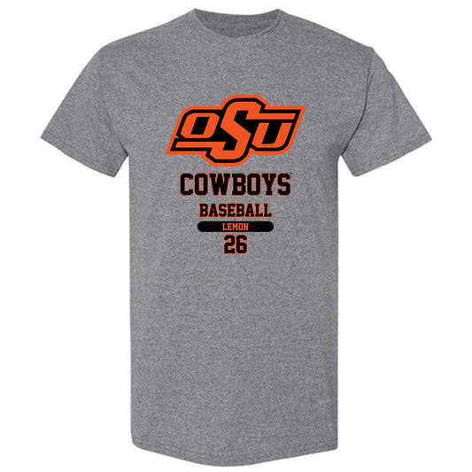 Oklahoma State - NCAA Baseball : Austin Lemon - Classic Fashion Shersey T-Shirt