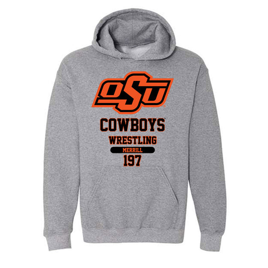 Oklahoma State - NCAA Wrestling : Cody Merrill - Classic Fashion Shersey Hooded Sweatshirt-0