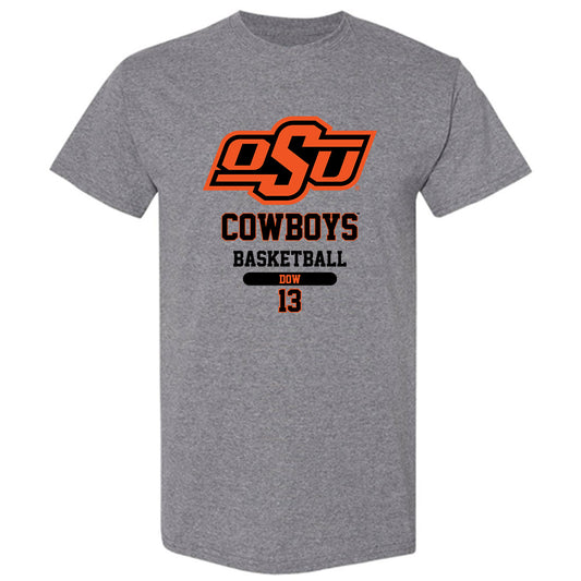 Oklahoma State - NCAA Men's Basketball : Connor Dow - Classic Fashion Shersey T-Shirt-0