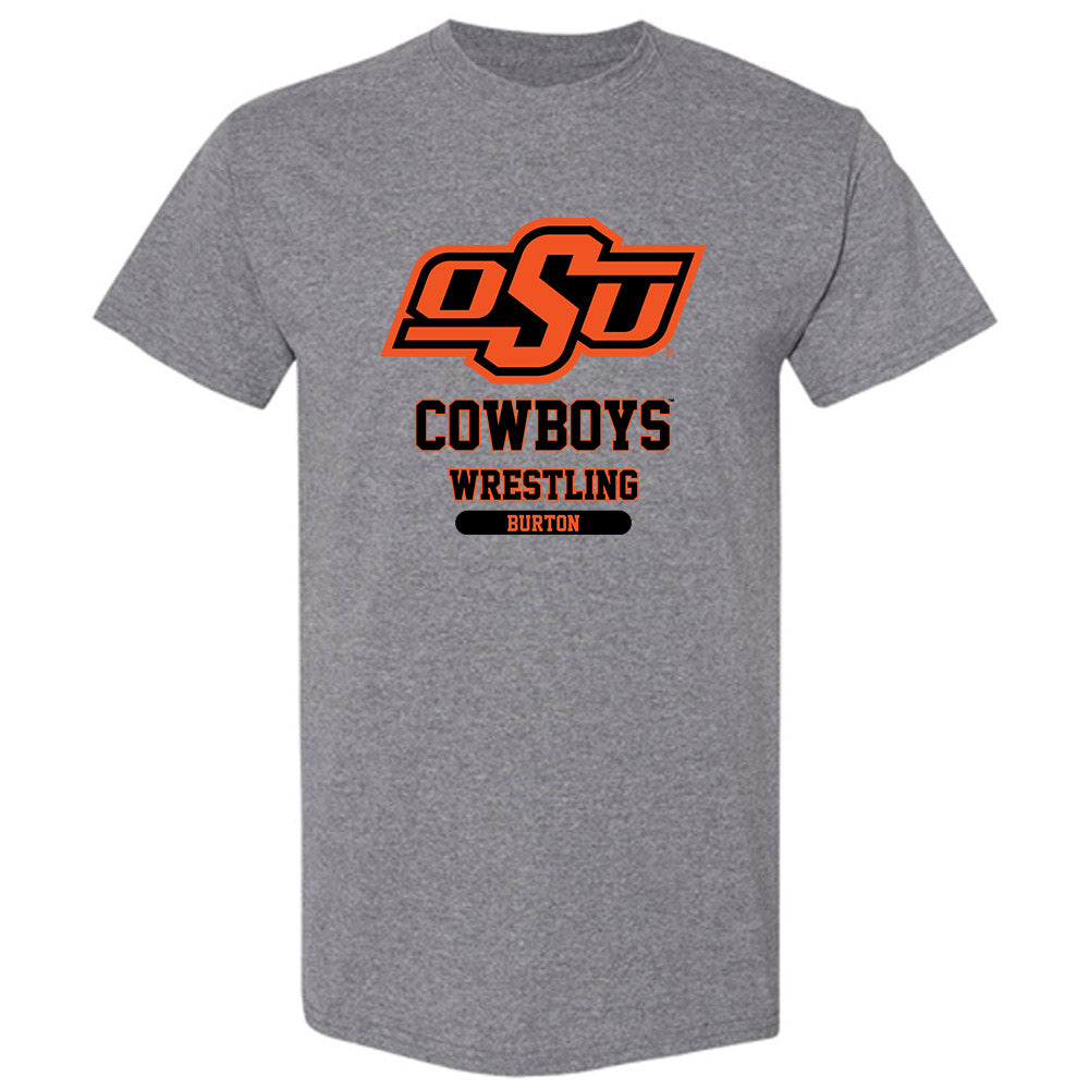 Oklahoma State - NCAA Wrestling : Kolter Burton - Classic Fashion Shersey T-Shirt-0