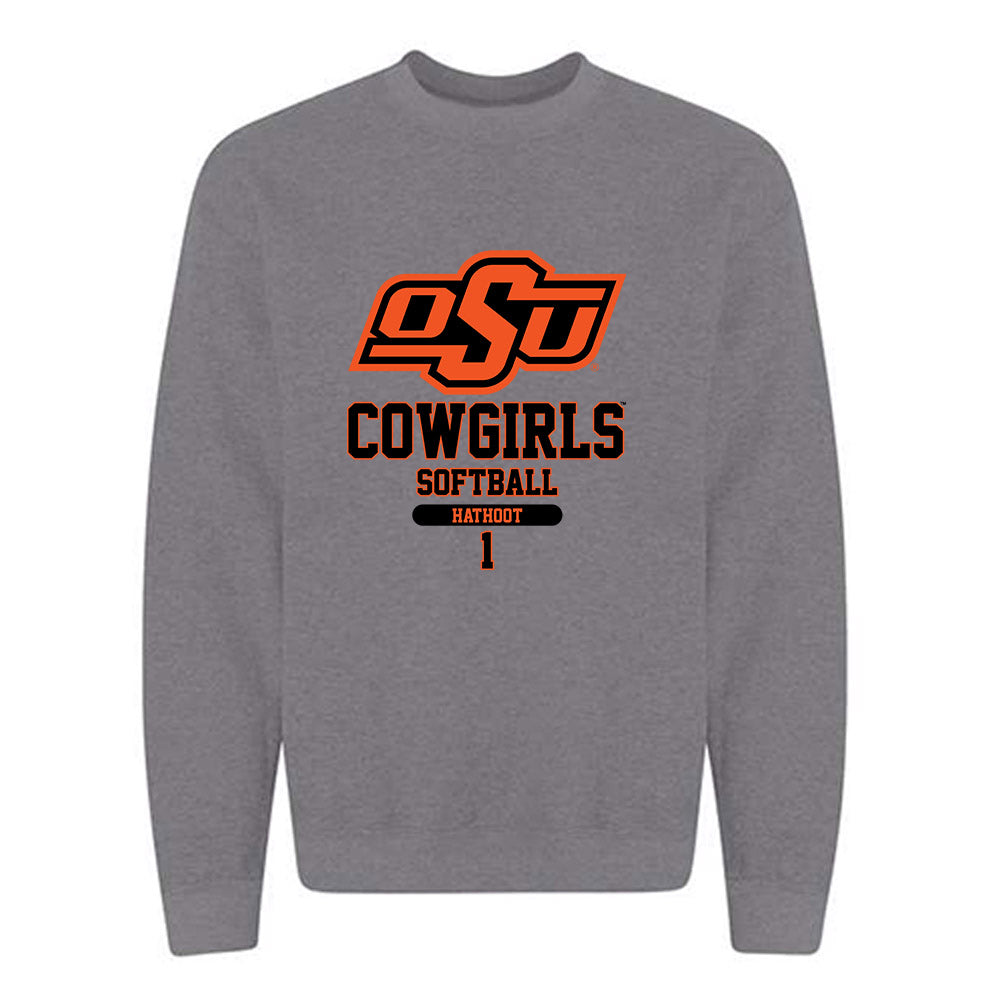 Oklahoma State - NCAA Softball : Rachael Hathoot - Classic Fashion Shersey Crewneck Sweatshirt-0