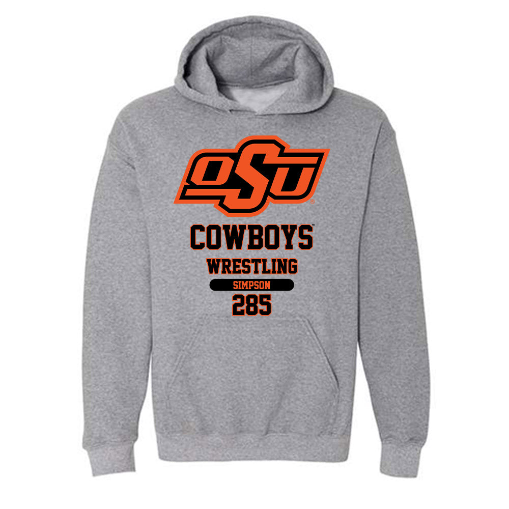 Oklahoma State - NCAA Wrestling : hayden Simpson - Classic Fashion Shersey Hooded Sweatshirt