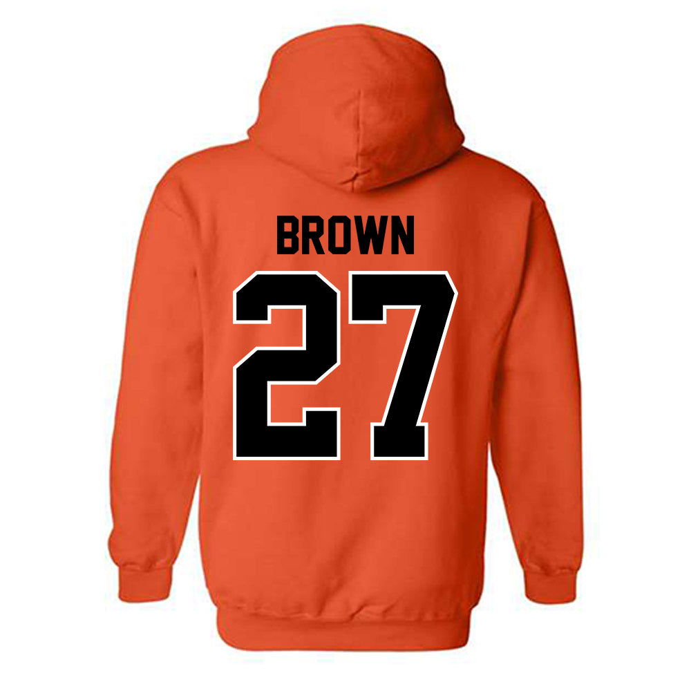 Oklahoma State - NCAA Baseball : Matthew Brown - Sports Shersey Hooded Sweatshirt-1