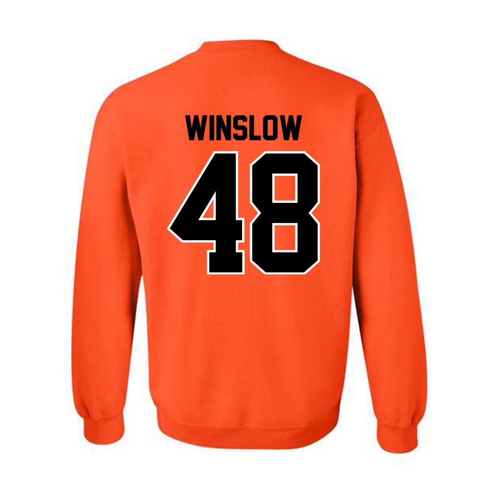 Oklahoma State - NCAA Baseball : Drew Winslow - Sports Shersey Crewneck Sweatshirt-1