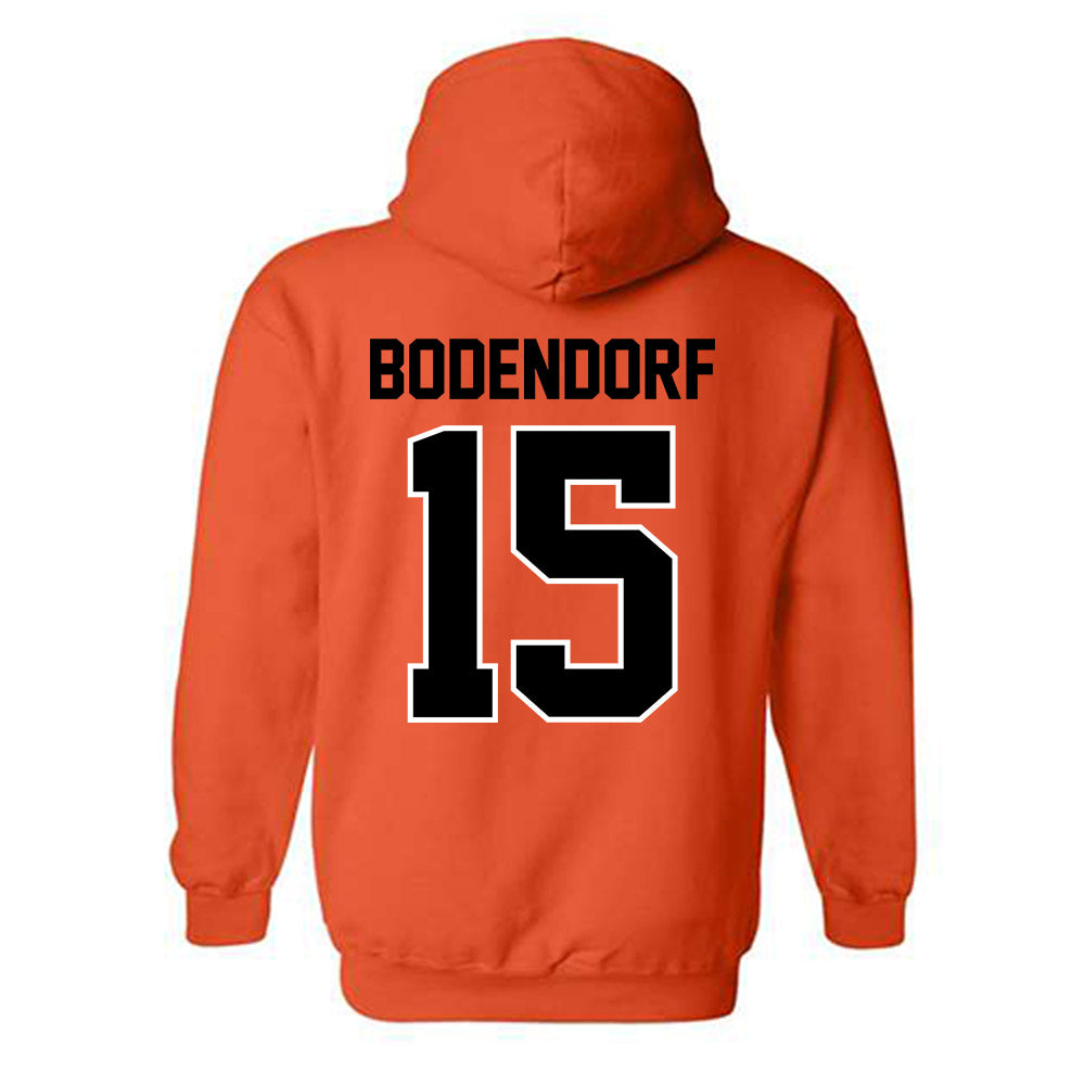 Oklahoma State - NCAA Baseball : Harrison Bodendorf - Sports Shersey Hooded Sweatshirt-1