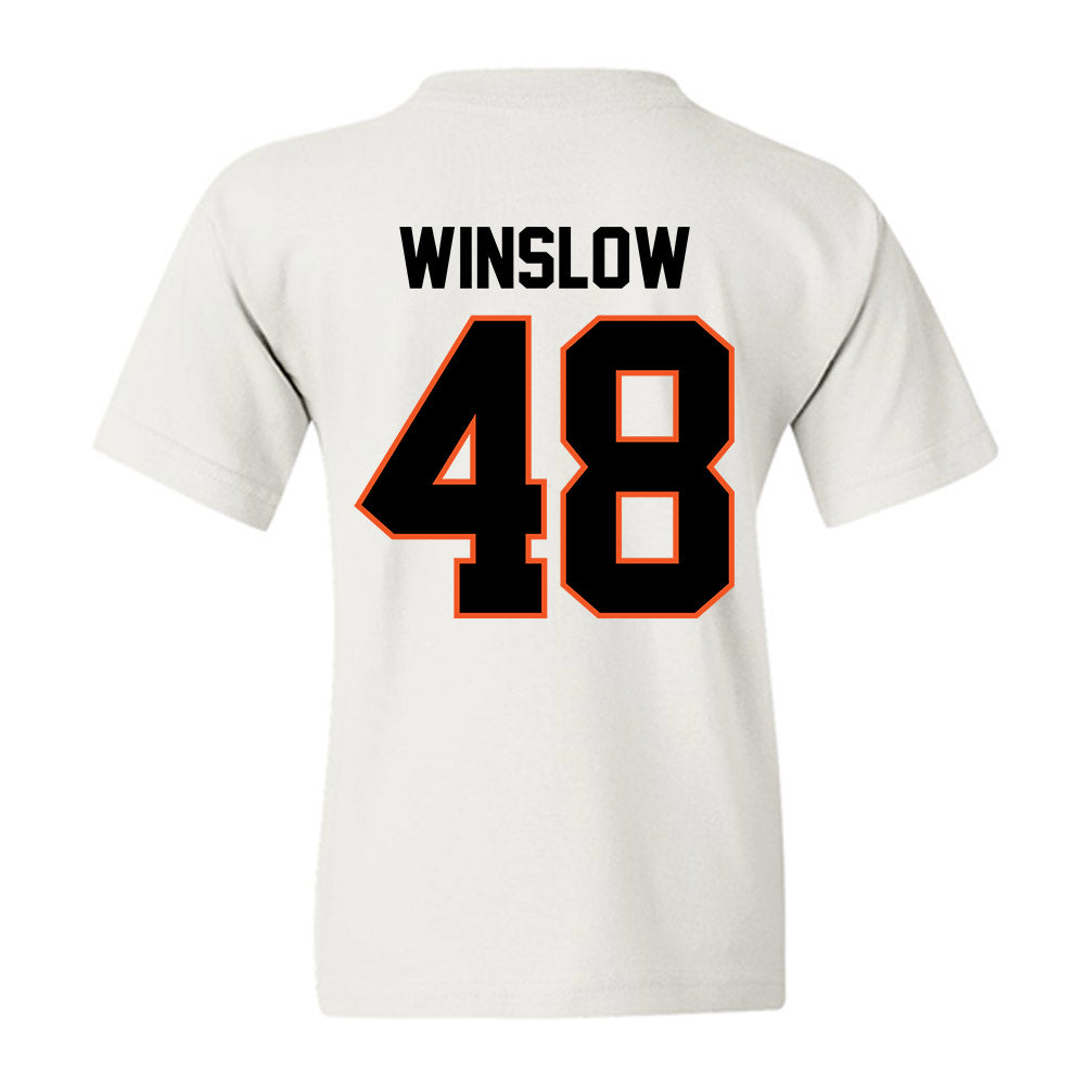 Oklahoma State - NCAA Baseball : Drew Winslow - Sports Shersey Youth T-Shirt-1