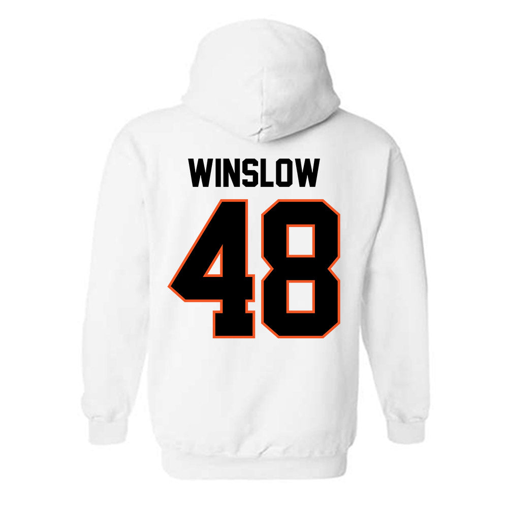 Oklahoma State - NCAA Baseball : Drew Winslow - Sports Shersey Hooded Sweatshirt-1