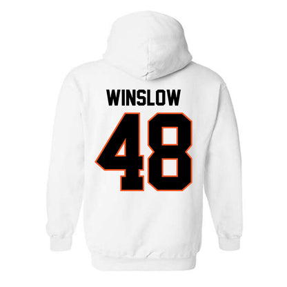 Oklahoma State - NCAA Baseball : Drew Winslow - Sports Shersey Hooded Sweatshirt-1