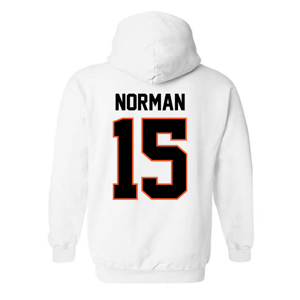 Oklahoma State - NCAA Baseball : Sebastian Norman - Sports Shersey Hooded Sweatshirt-1