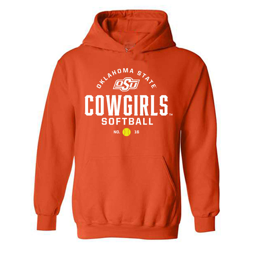 Oklahoma State - NCAA Softball : Katie Kutz - Hooded Sweatshirt Sports Shersey