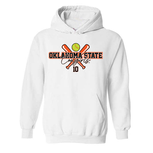 Oklahoma State - NCAA Softball : Keeley Johnson - Sports Shersey Hooded Sweatshirt