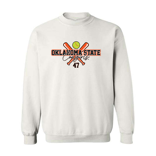 Oklahoma State - NCAA Softball : Lena Perez - Sports Shersey Crewneck Sweatshirt-0