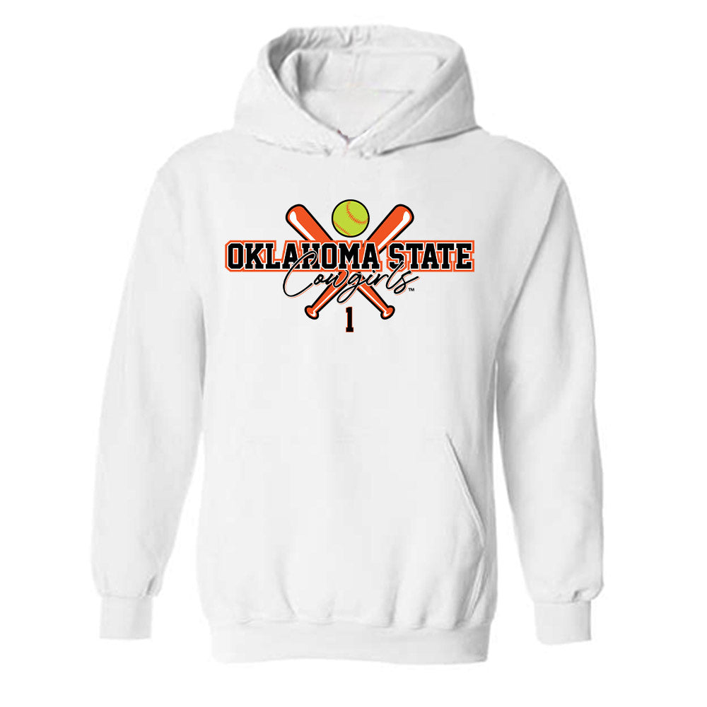 Oklahoma State - NCAA Softball : Rachael Hathoot - Sports Shersey Hooded Sweatshirt-0