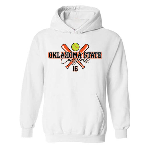 Oklahoma State - NCAA Softball : Katie Kutz - Hooded Sweatshirt Sports Shersey