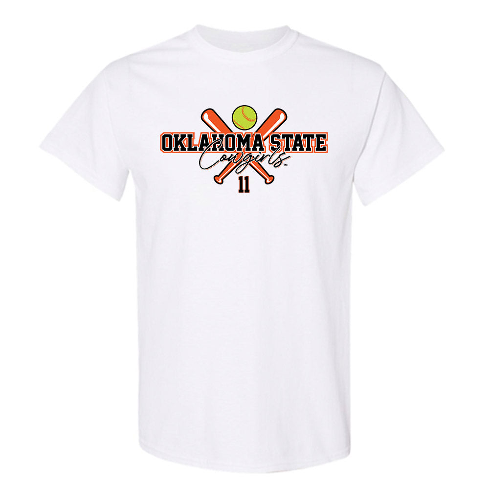 Oklahoma State - NCAA Softball : Preslee Downing - Sports Shersey T-Shirt-0