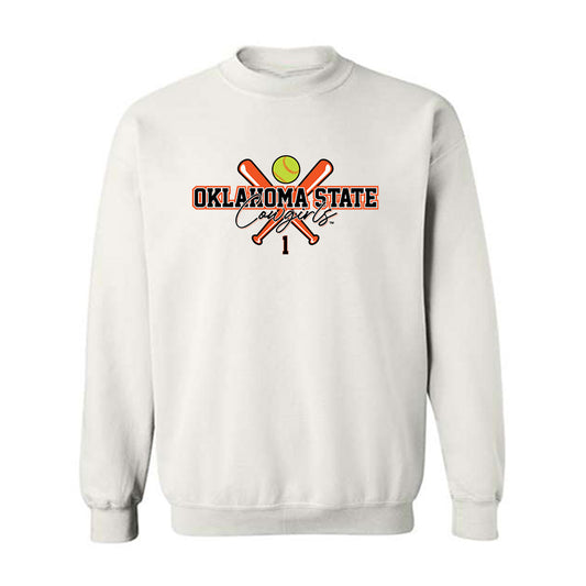 Oklahoma State - NCAA Softball : Rachael Hathoot - Sports Shersey Crewneck Sweatshirt-0