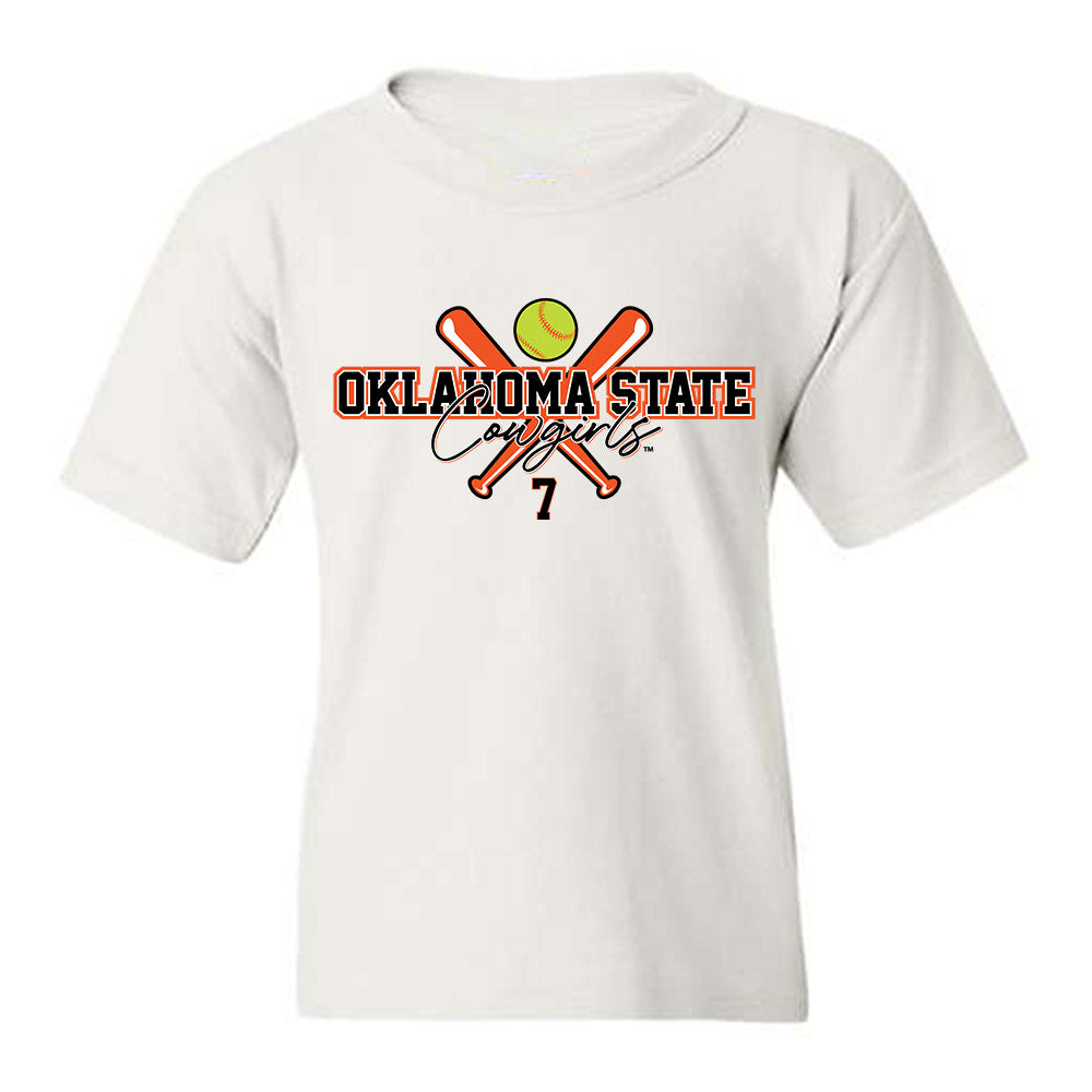 Oklahoma State - NCAA Softball : Aubrey Jones - Sports Shersey Youth T-Shirt-0