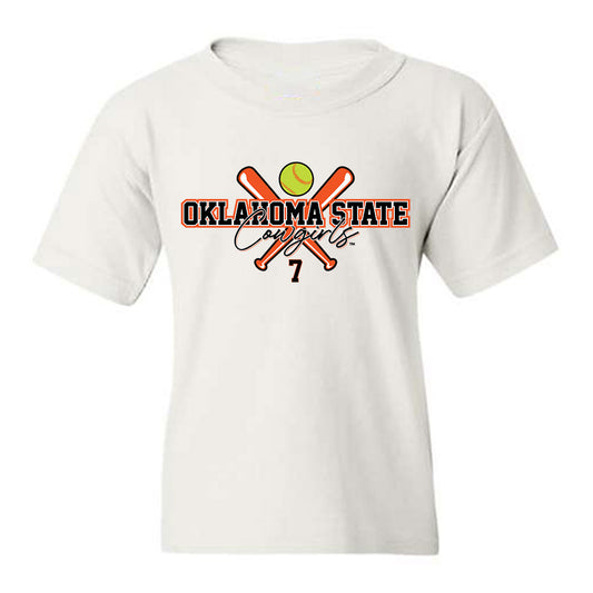 Oklahoma State - NCAA Softball : Aubrey Jones - Sports Shersey Youth T-Shirt-0