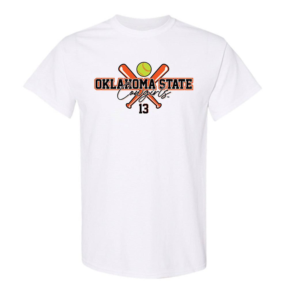 Oklahoma State - NCAA Softball : Libby Jaques - Sports Shersey T-Shirt-0