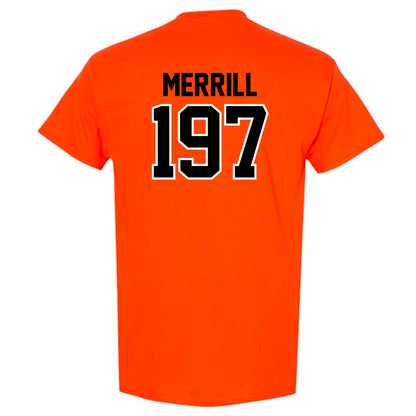 Oklahoma State - NCAA Wrestling : Cody Merrill - Sports Shersey T-Shirt-1