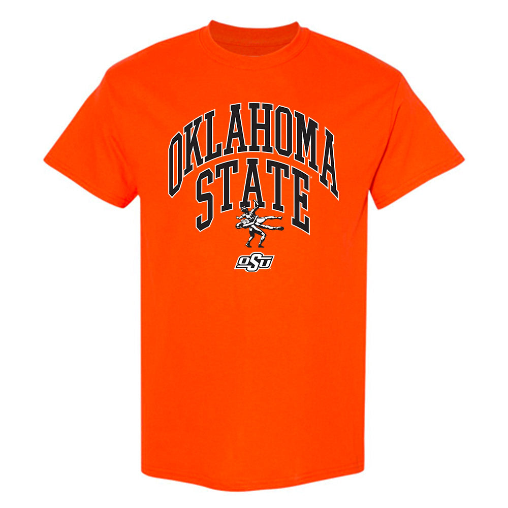 Oklahoma State - NCAA Wrestling : Wyatt Hendrickson - Sports Shersey T-Shirt-0