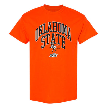 Oklahoma State - NCAA Wrestling : Wyatt Hendrickson - Sports Shersey T-Shirt-0